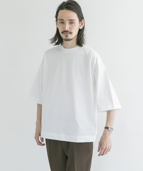 URBAN RESEARCH（アーバンリサーチ）の「ギザリラックスカラーTシャツ（Tシャツ/カットソー・メンズ・ホワイト/グレー系その他/パープル系その他/イエロー系その他・MEDIUM/LARGE）」の5枚目の写真