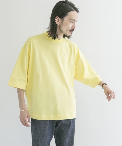 URBAN RESEARCH（アーバンリサーチ）の「ギザリラックスカラーTシャツ（Tシャツ/カットソー・メンズ・ホワイト/グレー系その他/パープル系その他/イエロー系その他・MEDIUM/LARGE）」の7枚目の写真