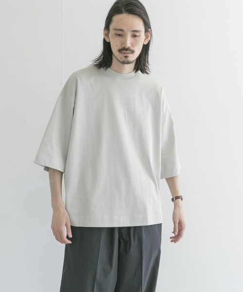 URBAN RESEARCH（アーバンリサーチ）の「ギザリラックスカラーTシャツ（Tシャツ/カットソー・メンズ・ホワイト/グレー系その他/パープル系その他/イエロー系その他・MEDIUM/LARGE）」の9枚目の写真