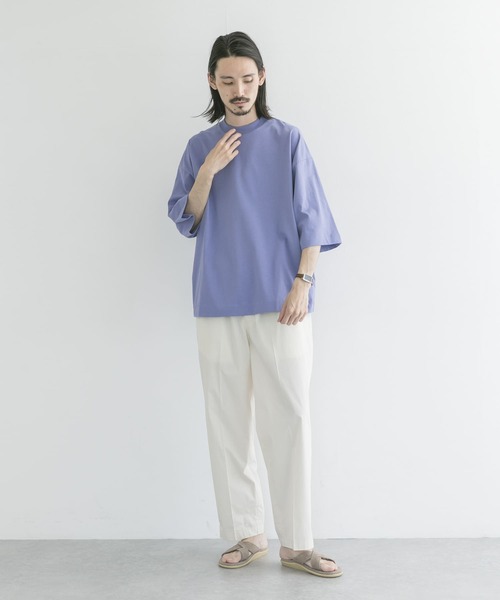 URBAN RESEARCH（アーバンリサーチ）の「ギザリラックスカラーTシャツ（Tシャツ/カットソー・メンズ・ホワイト/グレー系その他/パープル系その他/イエロー系その他・MEDIUM/LARGE）」の12枚目の写真