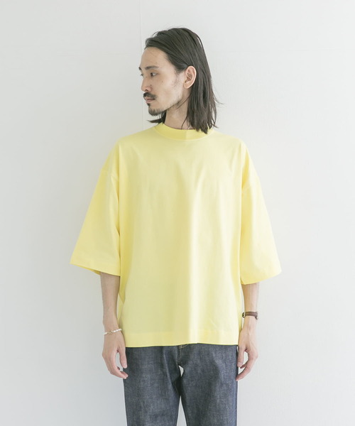 URBAN RESEARCH（アーバンリサーチ）の「ギザリラックスカラーTシャツ（Tシャツ/カットソー・メンズ・ホワイト/グレー系その他/パープル系その他/イエロー系その他・MEDIUM/LARGE）」の13枚目の写真