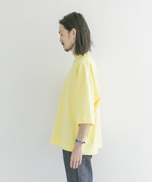 URBAN RESEARCH（アーバンリサーチ）の「ギザリラックスカラーTシャツ（Tシャツ/カットソー・メンズ・ホワイト/グレー系その他/パープル系その他/イエロー系その他・MEDIUM/LARGE）」の14枚目の写真