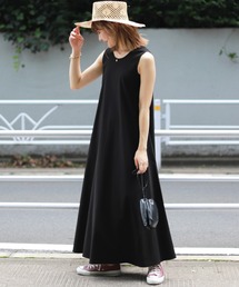 SLOBE IENA | ドライカットノースリーブフレアワンピース【手洗い可能】◆(ワンピース)