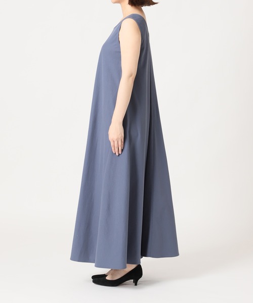 SLOBE IENA(スローブイエナ)の「ドライカットノースリーブフレアワンピース【手洗い可能】◆(ワンピース・レディース・ブラック/ブルー・FREE)」の19枚目の写真