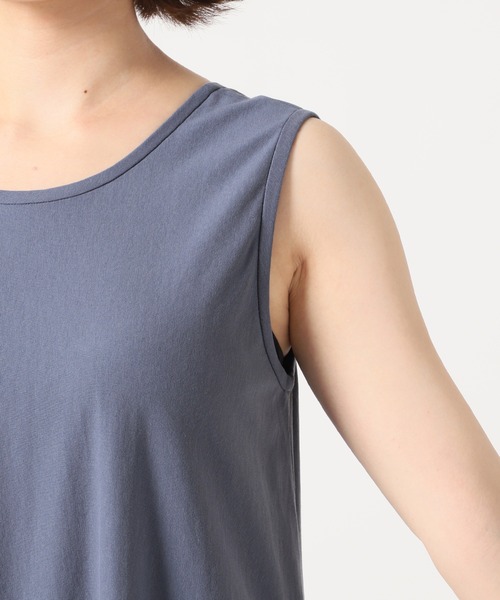 SLOBE IENA(スローブイエナ)の「ドライカットノースリーブフレアワンピース【手洗い可能】◆(ワンピース・レディース・ブラック/ブルー・FREE)」の17枚目の写真