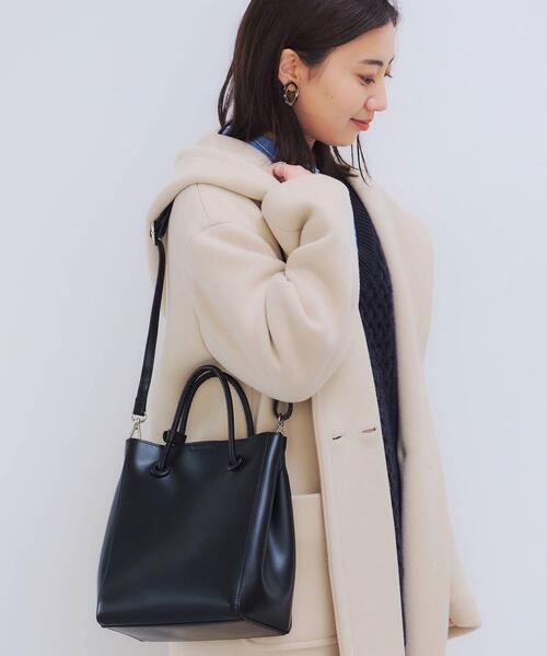 green label relaxing（グリーンレーベルリラクシング）の「MINI SHOPPING 2WAY バッグ（ショルダーバッグ・レディース・ブラック/ベージュ/オリーブ/ナチュラル/オレンジ系その他/クリーム/ケリー・FREE）」の2枚目の写真