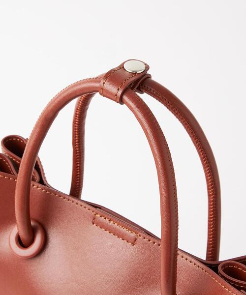 green label relaxing（グリーンレーベルリラクシング）の「MINI SHOPPING 2WAY バッグ（ショルダーバッグ・レディース・ブラック/ベージュ/オリーブ/ナチュラル/オレンジ系その他/クリーム/ケリー・FREE）」の8枚目の写真