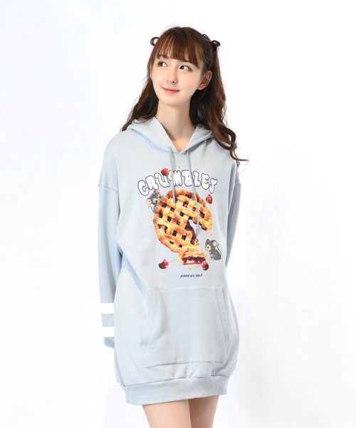 MILK（ミルク）の「cherry pie パーカー ワンピース（パーカー・レディース・A/B・FREE）」の2枚目の写真
