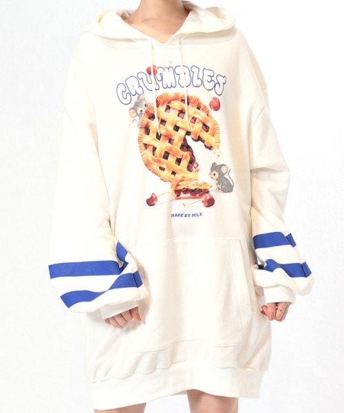 MILK（ミルク）の「cherry pie パーカー ワンピース（パーカー・レディース・A/B・FREE）」の3枚目の写真