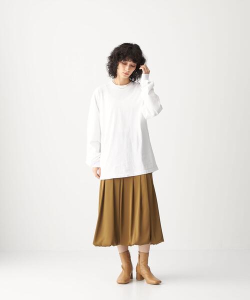 LOS ANGELES APPAREL（ロサンゼルスアパレル）の「【別注】＜LOS ANGELES APPAREL×CITEN＞カスタムテーパード Tシャツ（Tシャツ/カットソー・メンズ・ベージュ/オフホワイト/ライム・L/XL）」の13枚目の写真