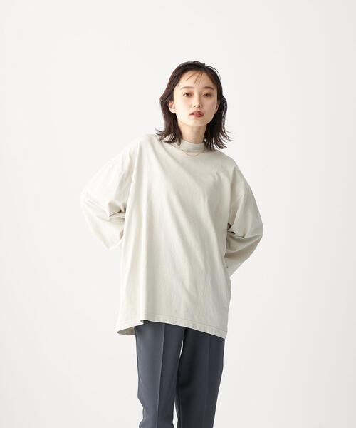 LOS ANGELES APPAREL（ロサンゼルスアパレル）の「【別注】＜LOS ANGELES APPAREL×CITEN＞カスタムテーパード Tシャツ（Tシャツ/カットソー・メンズ・ベージュ/オフホワイト/ライム・L/XL）」の14枚目の写真