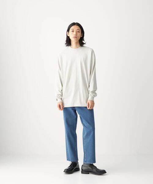 LOS ANGELES APPAREL（ロサンゼルスアパレル）の「【別注】＜LOS ANGELES APPAREL×CITEN＞カスタムテーパード Tシャツ（Tシャツ/カットソー・メンズ・ベージュ/オフホワイト/ライム・L/XL）」の15枚目の写真