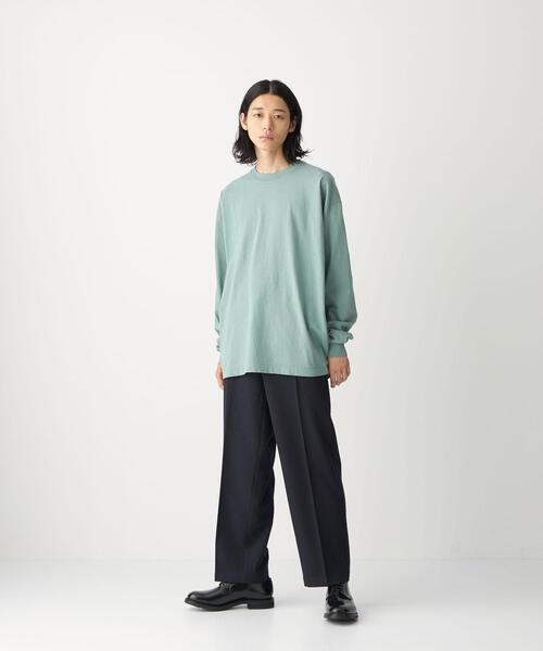 LOS ANGELES APPAREL（ロサンゼルスアパレル）の「【別注】＜LOS ANGELES APPAREL×CITEN＞カスタムテーパード Tシャツ（Tシャツ/カットソー・メンズ・ベージュ/オフホワイト/ライム・L/XL）」の16枚目の写真