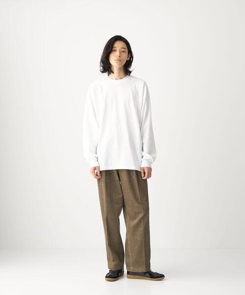 LOS ANGELES APPAREL（ロサンゼルスアパレル）の「【別注】＜LOS ANGELES APPAREL×CITEN＞カスタムテーパード Tシャツ（Tシャツ/カットソー・メンズ・ベージュ/オフホワイト/ライム・L/XL）」の17枚目の写真