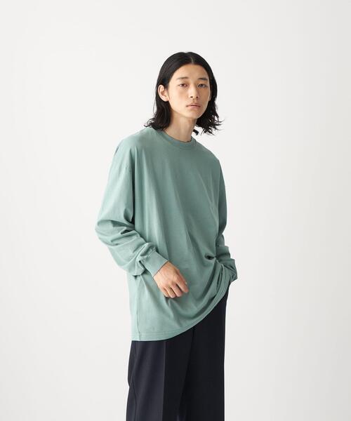 LOS ANGELES APPAREL（ロサンゼルスアパレル）の「【別注】＜LOS ANGELES APPAREL×CITEN＞カスタムテーパード Tシャツ（Tシャツ/カットソー・メンズ・ベージュ/オフホワイト/ライム・L/XL）」の4枚目の写真