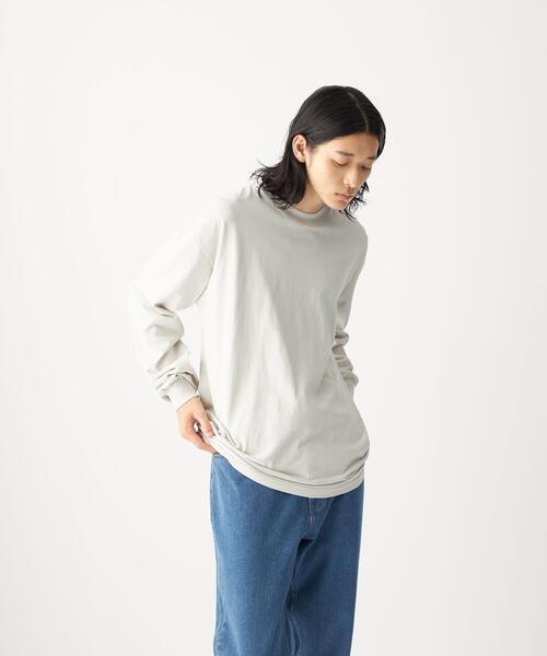 LOS ANGELES APPAREL（ロサンゼルスアパレル）の「【別注】＜LOS ANGELES APPAREL×CITEN＞カスタムテーパード Tシャツ（Tシャツ/カットソー・メンズ・ベージュ/オフホワイト/ライム・L/XL）」の5枚目の写真