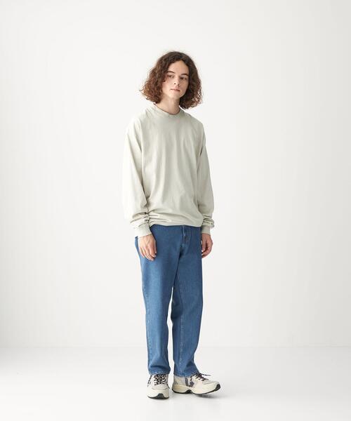 LOS ANGELES APPAREL（ロサンゼルスアパレル）の「【別注】＜LOS ANGELES APPAREL×CITEN＞カスタムテーパード Tシャツ（Tシャツ/カットソー・メンズ・ベージュ/オフホワイト/ライム・L/XL）」の7枚目の写真