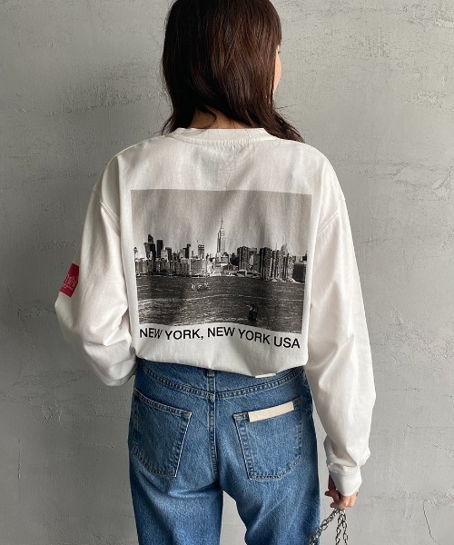 Manhattan Portage（マンハッタンポーテージ）の「[MANHATTAN PORTAGE/マンハッタンポーテージ] 別注 バックフォトプリントロンＴ（Tシャツ/カットソー・レディース・ホワイト/テラコッタ/ブラック・S/M/L/XL）」の12枚目の写真
