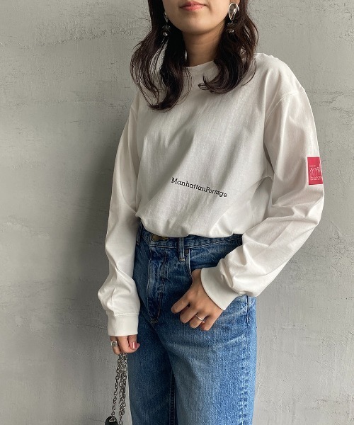 Manhattan Portage（マンハッタンポーテージ）の「[MANHATTAN PORTAGE/マンハッタンポーテージ] 別注 バックフォトプリントロンＴ（Tシャツ/カットソー・レディース・ホワイト/テラコッタ/ブラック・S/M/L/XL）」の21枚目の写真