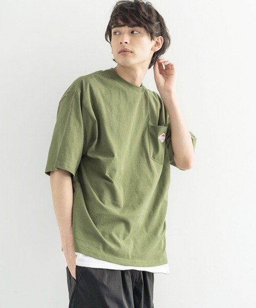 PEN FIELD（ペンフィールド）の「PENFIELD ペンフィールド ワンポイントロゴ 半袖 ポケTee（Tシャツ/カットソー・メンズ・ホワイト/ブラック/チャコール/グリーン/オートミール/ネイビー/ブルー・M/L/XL）」の6枚目の写真