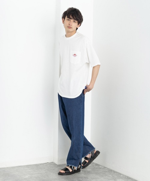 PEN FIELD（ペンフィールド）の「PENFIELD ペンフィールド ワンポイントロゴ 半袖 ポケTee（Tシャツ/カットソー・メンズ・ホワイト/ブラック/チャコール/グリーン/オートミール/ネイビー/ブルー・M/L/XL）」の10枚目の写真