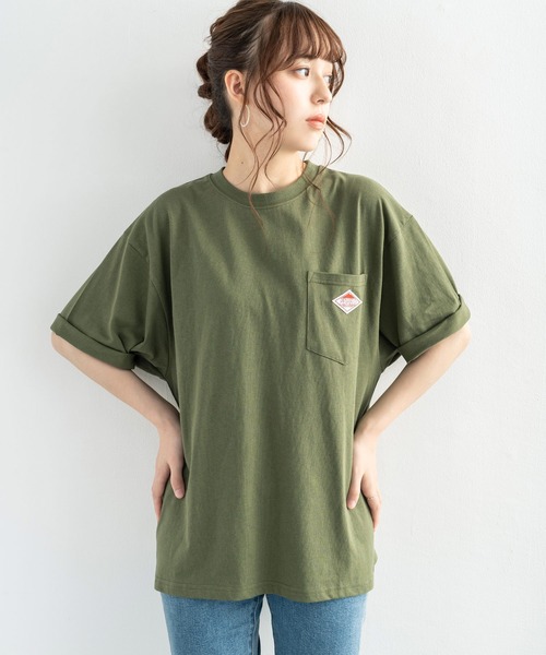 PEN FIELD（ペンフィールド）の「PENFIELD ペンフィールド ワンポイントロゴ 半袖 ポケTee（Tシャツ/カットソー・メンズ・ホワイト/ブラック/チャコール/グリーン/オートミール/ネイビー/ブルー・M/L/XL）」の8枚目の写真