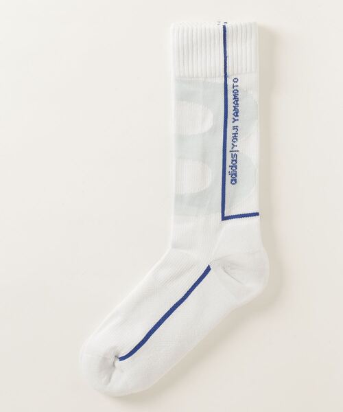 Y-3（ワイスリー）の「Y-3 CL LOGO SOCKS（ソックス/靴下・メンズ・ホワイト・LARGE/MEDIUM/SMALL）」の2枚目の写真