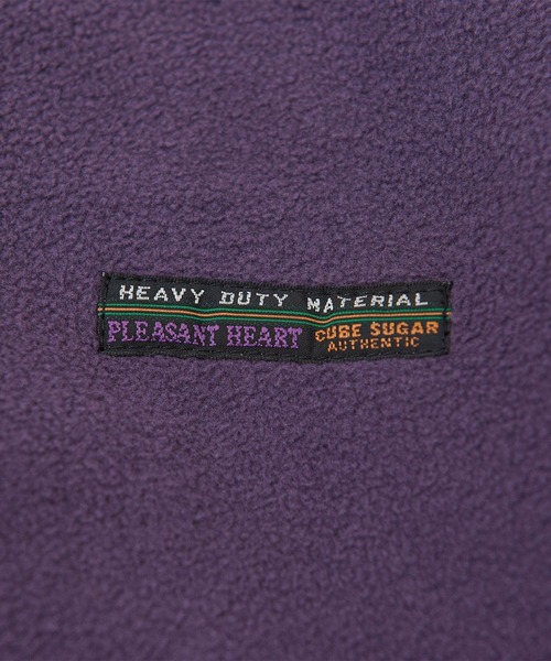 CUBE SUGAR（キューブシュガー）の「綿ナイロンフリースノーカラーリバーシブルジャケット（ノーカラージャケット・レディース・ネイビー/カーキ/ベージュ/ピンク・M）」の14枚目の写真