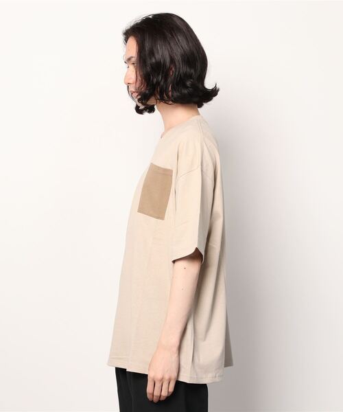 RELAXFIT（リラックスフィット）の「RELAXFIT/リラックスフィット　別注 Pocket T-shirt　ポケットTシャツ（Tシャツ/カットソー・メンズ・ホワイト/ライトグレー/イエロー/ブルー/グリーン/サンドベージュ・FREE）」の8枚目の写真