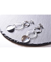【Astyle】シルバーサークルクリップイヤリング(MA)
