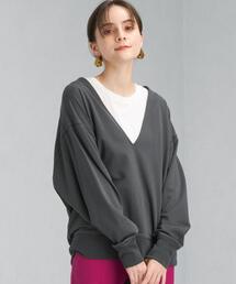 green label relaxing | 深Vネック ウラケ プルオーバー カットソー + ノースリーブ Tシャツ セット(Tシャツ/カットソー)