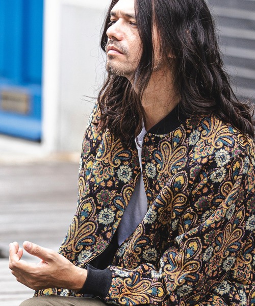 CAMBIO（カンビオ）の「mj8121-Black Base Gobelin Over size Blouson