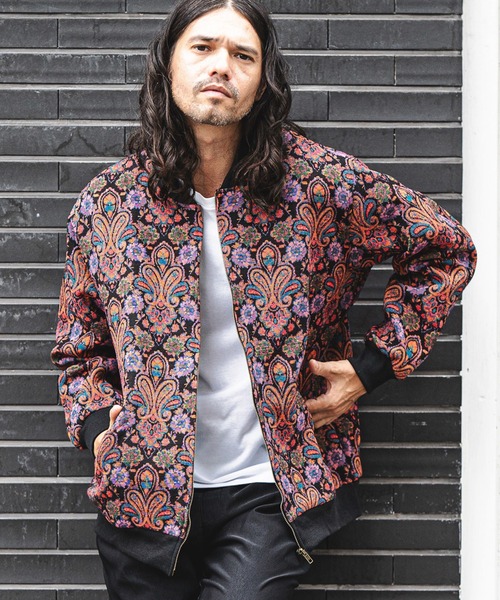 CAMBIO（カンビオ）の「mj8121-Black Base Gobelin Over size Blouson