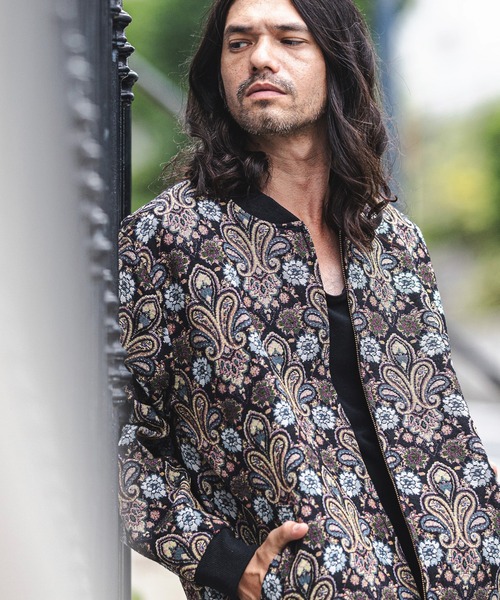 CAMBIO（カンビオ）の「mj8121-Black Base Gobelin Over size Blouson 