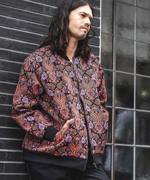 CAMBIO（カンビオ）の「mj8121-Black Base Gobelin Over size Blouson 