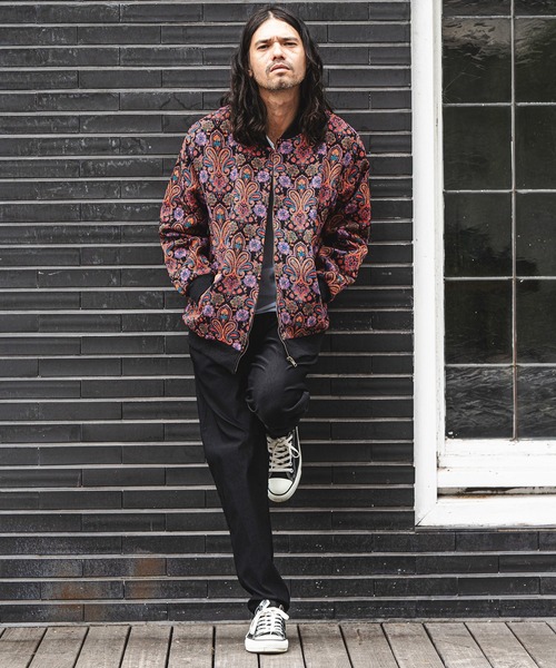 CAMBIO（カンビオ）の「mj8121-Black Base Gobelin Over size Blouson 