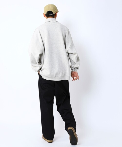 FREAK'S STORE(フリークスストア)の「WEB限定 12oz ヘビーウェイト ビッグシルエット タートルネックスウェット/プルオーバー(スウェット・メンズ・杢グレー/ネイビー/ナチュラル/グレイッシュベージュ/ブラック/ブラウン・LARGE/SMALL/MEDIUM)」の16枚目の写真