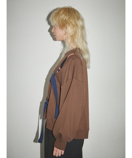 PAMEO POSE（パメオポーズ）の「Non Restricting Top（スウェット・レディース・ホワイト/ブラック/ブラウン・FREE）」の21枚目の写真