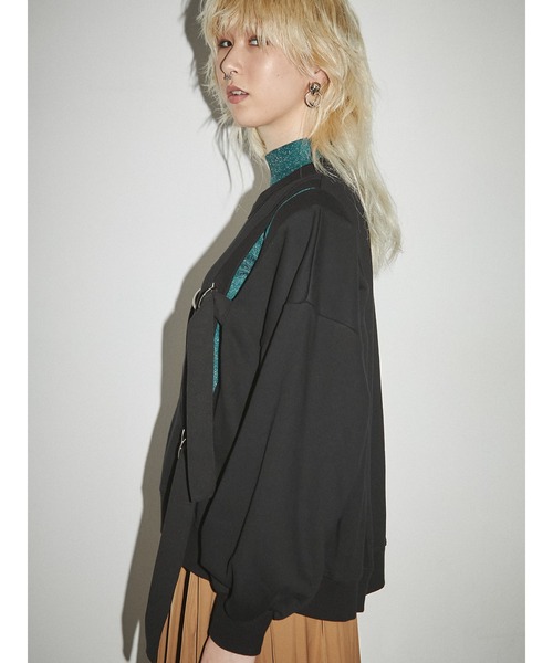 PAMEO POSE（パメオポーズ）の「Non Restricting Top（スウェット・レディース・ホワイト/ブラック/ブラウン・FREE）」の10枚目の写真