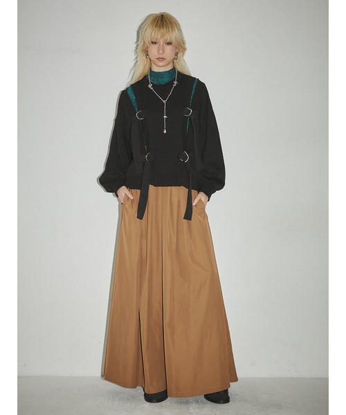 PAMEO POSE（パメオポーズ）の「Non Restricting Top（スウェット・レディース・ホワイト/ブラック/ブラウン・FREE）」の16枚目の写真