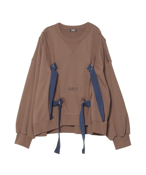 PAMEO POSE（パメオポーズ）の「Non Restricting Top（スウェット・レディース・ホワイト/ブラック/ブラウン・FREE）」の18枚目の写真