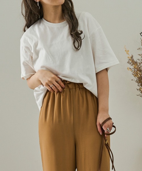 Ambre Neige(アンブルネージュ)の「アソートプリントTシャツ/【WEB/EC限定商品】(Tシャツ/カットソー・レディース・ホワイト/モカ・FREE)」の10枚目の写真