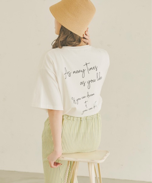 Ambre Neige(アンブルネージュ)の「アソートプリントTシャツ/【WEB/EC限定商品】(Tシャツ/カットソー・レディース・ホワイト/モカ・FREE)」の12枚目の写真