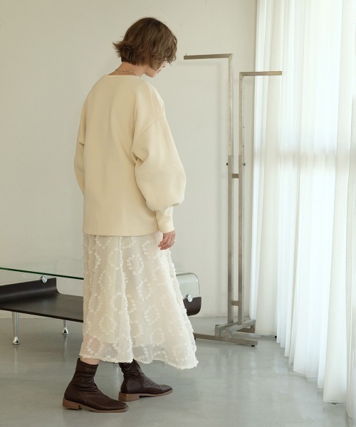 Bab（バブ）の「【WEB限定】モチーフフレアスカート（スカート・レディース・ブラック/ベージュ・M）」の18枚目の写真