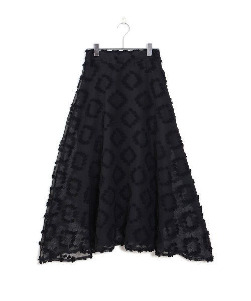 Bab（バブ）の「【WEB限定】モチーフフレアスカート（スカート・レディース・ブラック/ベージュ・M）」の13枚目の写真