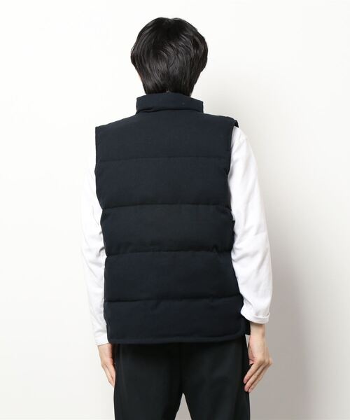 UNION STATION（ユニオンステーション）の「ホームスパンストレッチ中綿ベスト（ダウンベスト・メンズ・グレー/ネイビー・M/LL/L）」の8枚目の写真