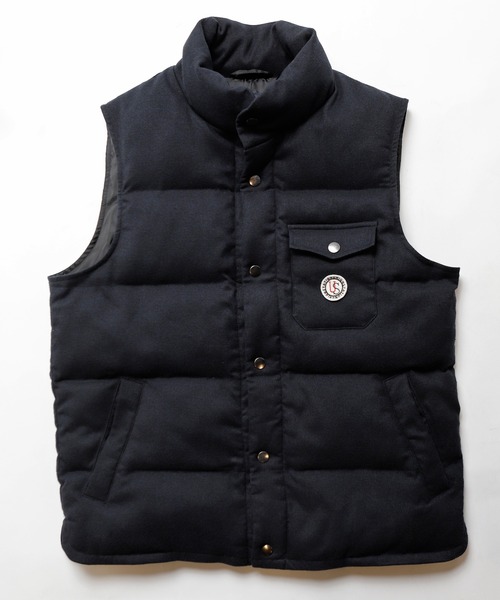 UNION STATION（ユニオンステーション）の「ホームスパンストレッチ中綿ベスト（ダウンベスト・メンズ・グレー/ネイビー・M/LL/L）」の11枚目の写真