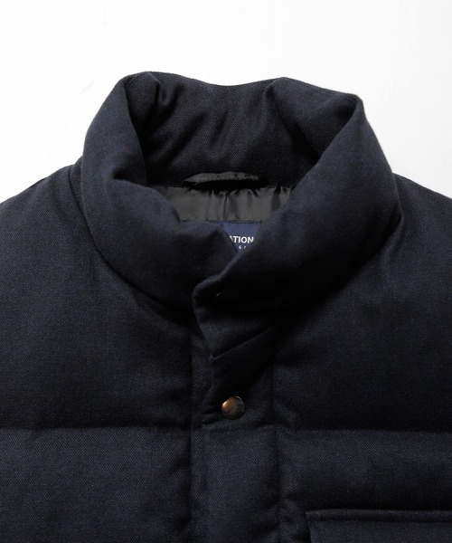 UNION STATION（ユニオンステーション）の「ホームスパンストレッチ中綿ベスト（ダウンベスト・メンズ・グレー/ネイビー・M/LL/L）」の7枚目の写真