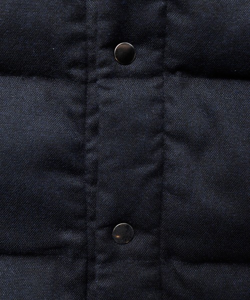 UNION STATION（ユニオンステーション）の「ホームスパンストレッチ中綿ベスト（ダウンベスト・メンズ・グレー/ネイビー・M/LL/L）」の4枚目の写真