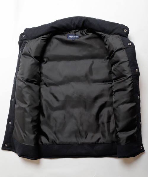 UNION STATION（ユニオンステーション）の「ホームスパンストレッチ中綿ベスト（ダウンベスト・メンズ・グレー/ネイビー・M/LL/L）」の14枚目の写真